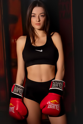 Sporty Babe Paris Flashing Her Round Boobs