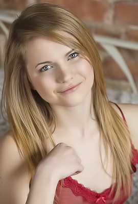 Isabela Blue-eyed Latvian Cutie Slides Her Panties Down