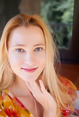 Ivi Rein Parts Her Slender Thighs Revealing She’s Wearing Nothing Beneath