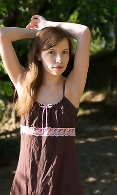 Jemma A Gives A Hot Outdoors Fantastic Striptease