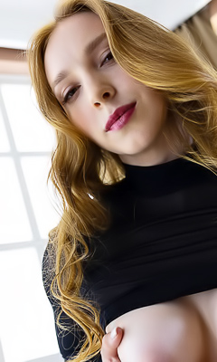 Vickis Enticing Upskirt With Sheer Bodysuit